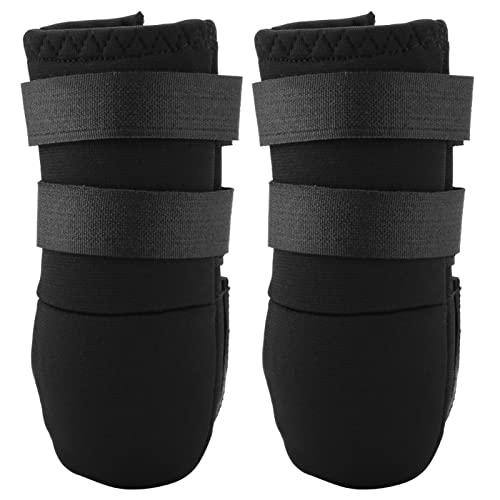 Akozon Hundepfoten-Schutzstiefel – 2er-Pack Hunde-Knöchelstützschuhe für Outdoor-Abenteuer, wasserdichte Haustierschuhe, Traktions-Hundesocken für Verletzte oder ältere Hunde (XL) von Akozon