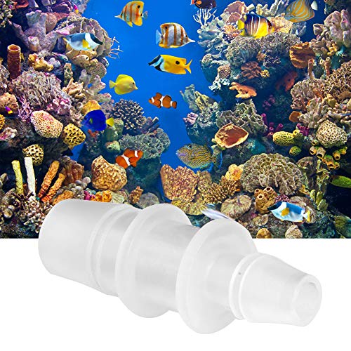 Akozon Kunststoff-Reduzierstück für Aquarium-Einlass- und Auslass-Wasserrohre, Verstellbare Größe, Langlebiger PVC-Schlauchadapter für die Kontrolle des Wasserdurchflusses Im von Akozon