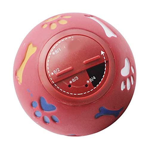 Akozon Leckerli-Spender für Hunde, Langsames Füttern, Verstellbarer Kau-Welpen-Puzzle-Ball, Ornamente für Katzen, Blau, S, 7,5 cm/3,0 Zoll Durchmesser (M 11 cm/4,3 Zoll Durchmesser) von Akozon