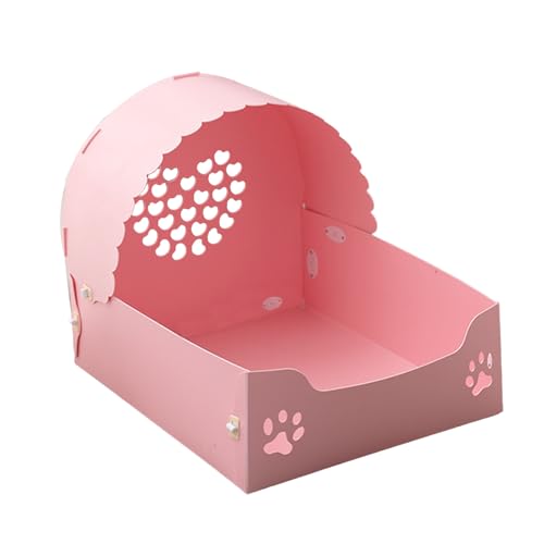 Princ-Haustierbett-Lieferung-S-Home-süßes, kratzfestes, waschbares Katzen-Rosa-Hundebett-Katzen-Lieferbett-großes Haustier-Schlafbett-Katzen-Hundehöhlenbett-süßes Katzenbett-Haustier-Schlafbett von Akozon