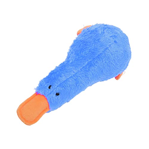 Akozon Quietschender Plüschhund, Bissfestes Hunde-Kauspielzeug für Welpen, Haustiere, Spielzeug, Interaktiver Spaß, Süßer Vogel, Weich (Blue) von Akozon