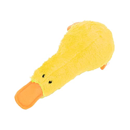 Akozon Quietschender Plüschhund, Interaktiver Spaß, Süßer Vogel, Weiche Bissfestigkeit, Plüschhunde Zum Kauen für Hunde, Welpen, Haustiere, Quietschender Plüschhund (Yellow) von Akozon