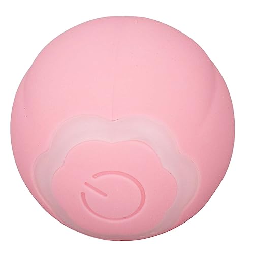 Akozon Schwerkraft, Intelligenter Rollender Ball, Interaktiver Haustier-Ornament-Ball, Selbstsichernder Katzenball für Spielende Kätzchen, Hunde, Gelb, Neutrale Englische Verpackung von Akozon