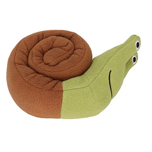 Akozon Snail Squeaky Dog, Polyester-Beißpuzzle, Interaktives Kauspielzeug für Welpen, Snail Squeaky Dog von Akozon