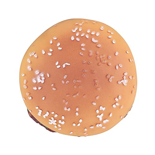 Akozon Squeaky Hamburger Dog Toy-lustiges Haustierspielzeug für Welpen, Ungiftige, Umweltfreundliche, Ideal für Spielzeit und Reduzierung der Angst bei Hunden von Akozon