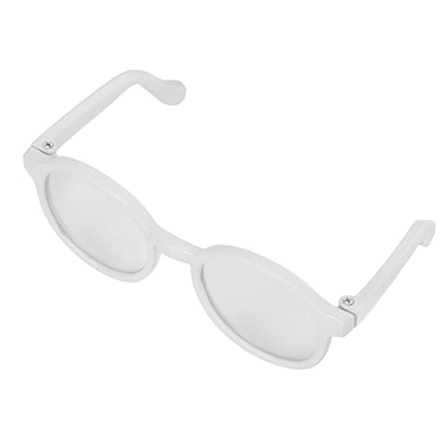 Haustierbrille aus Kunststoff, Transparent, Stilvoll, Lustig, Niedlich, Haustier-Sonnenbrille für Katzen und Hunde, Halloween-Zubehör, Himmelblaue Haustierbrille aus Kunststoff von Akozon