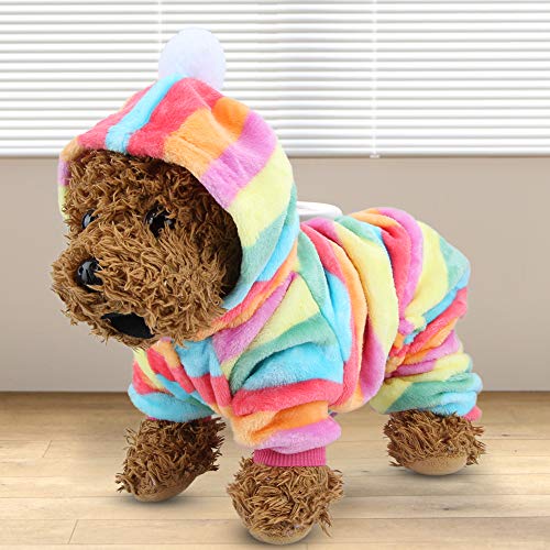 Akozon Winter Haustier Kleidung Overall Warme Pyjamas Kleidung für Hunde Katzen Kleine Tiere Winter Haustier (L) von Akozon