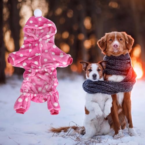 Winter Haustier Kleidung Overall Warme Pyjamas Kleidung für Hunde Katzen Kleine Tiere Winter Haustier (XL) von Akozon