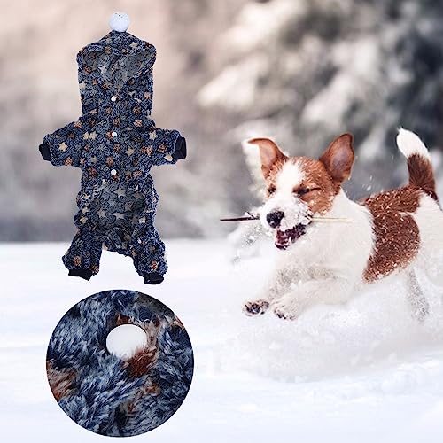 Akozon Winter Haustier Kleidung Overall Warme Pyjamas Kleidung für Hunde Katzen Kleine Tiere Winter Haustier (XXL) von Akozon