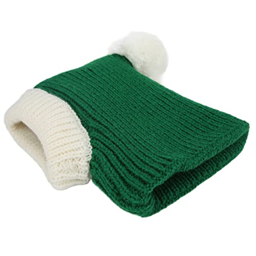 Hunde-Wintermütze, Rot, Haustier, Weihnachten, Winter, Warme Strickmütze für Kleine und Mittelgroße Hunde, Welpen, Katzen, Hunde-Wintermütze (L) von Akozon