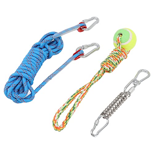 Akozon Spring Pole Dog Rope Interaktiver Hängender Bungee-Hund für Mittelgroße und Große Hunde 16,4 Fuß Spring Pole Dog von Akozon