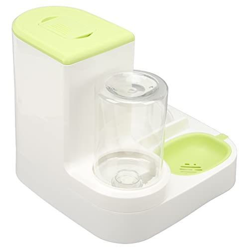 Tränke für Haustiere, Katzen, Od Dog, 1 L, Automatischer Wasserspender, Futterspender mit 2,2 L Behälter (Green) von Akozon