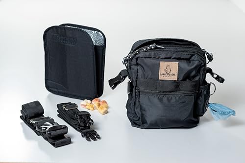 AkraCreations Leckerli-Tasche für Hundetraining, Farbe: Schwarz von AkraCreations