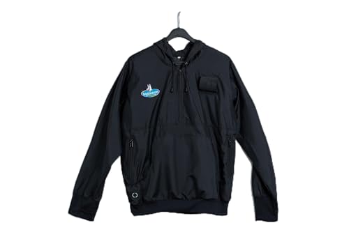 AkraCreations Windbreaker für Hundetraining, mit herausnehmbarem, isoliertem Leckerlibeutel, Farbe: Schwarz, Schwarz, XX-Large von AkraCreations