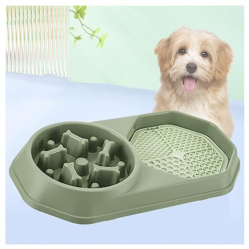 Slow Feeder Hund, Labyrinth Interaktive Slow Feedernapf Schleckmatte Hund,für Linderung von Hundeangst Anti Schling Napf Hund Groß, Für Kleine, Mittelgroße Und Große Rassen,A-Green von Alacritua