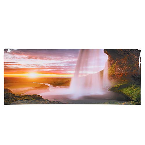 Aladeno Aquarium-Hintergrund, PVC-Aquarium-Hintergrund, Aquarium-Poster-Hintergrund für Aquarium-Dekor – Wasserfall-Landschaft von Aladeno