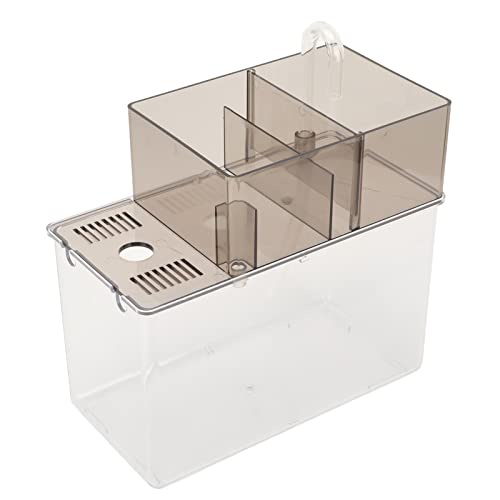 Aladeno Mini-Betta-Aquarium, kleines Desktop-Aquarium, Aquarium-Aquarium, transparente Fischschale für Quallen, Goldfische, Garnelen, Betta-Fische, Schildkröten von Aladeno