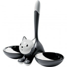 A Di Alessi Tigrito Katzennapf, Grau, 28 cm von Alessi