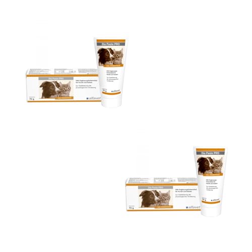 Alfavet Dia Paste PRO | Doppelpack | 2 x 70 g | Diätergänzungsfuttermittel für Hunde und Katzen | Prä-/Probiotikum | Kann zur Stabilisierung der physiologischen Verdauung beitragen von Alfavet