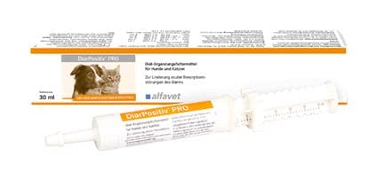 Alfavet DiarPositiv PRO, Diät-Ergänzungsfuttermittel, Paste für Hunde und Katzen, Linderung bei Durchfall, 30ml Injektor von Alfavet