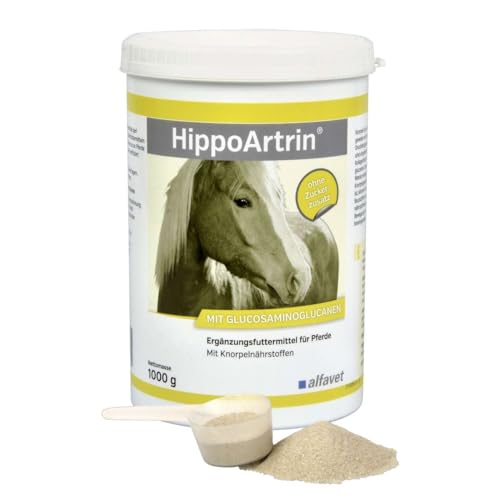 alfavet HippoArtrin Einheit: 1000 g-Ergänzungsfuttermittel für Pferde-Mit Knorpelnährstoffen, 1 kg von Alfavet