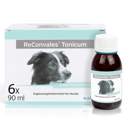 alfavet ReConvales Tonicum Hund, appetitanregendes Ergänzungsfuttermittel zur Rekonvaleszenz und bei Untergewicht, 6x90 ml Flasche von Alfavet