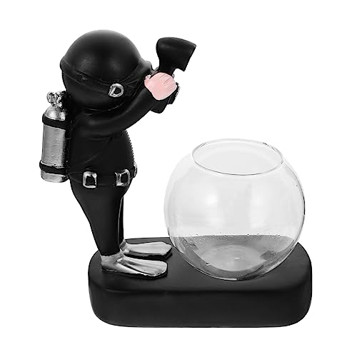 Alipis 1 Stück Astronaut Hydroponikflasche Blumendekor Hydroponikpflanzen Hortensien Gaming Künstliche Hydroponikvase Baumlicht Party Desktop Pflanze Terrarium Hydroponikvase Mann von Alipis