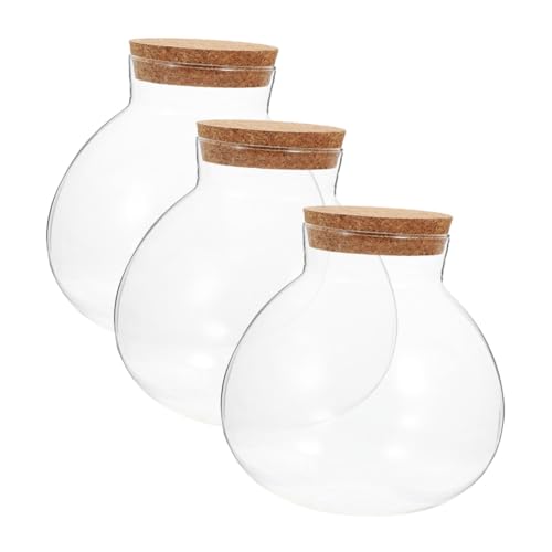 Alipis Elegante Glas-Terrarium-Flasche Mit Korkdeckel 13cm 3er-Set Home -Landscape Alipis Elegante Glas-Terrarium-Flasche Mit Korkdeckel 13cm 3er-Set Home -Landscape von Alipis
