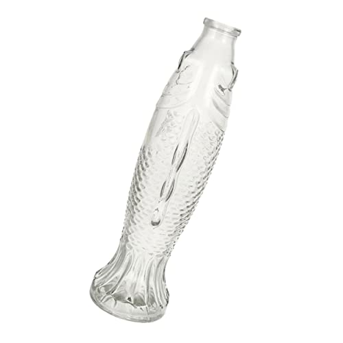 Alipis Glasfischvase Transparentes Glas Parfümbehälter Driftflasche Transparente Flasche Fischförmige Flasche Nachrichtenglas Fischmodellierung Blumentopf Vorratsglas Schönes von Alipis