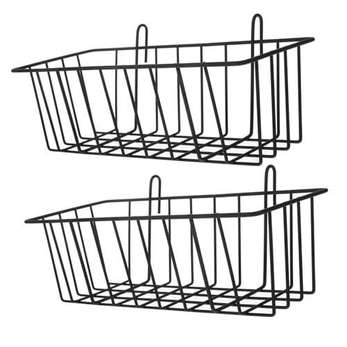 Alipis Metallkorb für Kaninchen, Heu, zum Aufhängen, Hasen-Heuhalter, Kleintierkorb mit Haken für Meerschweinchen, Chinchilla, 2 Stück von Alipis