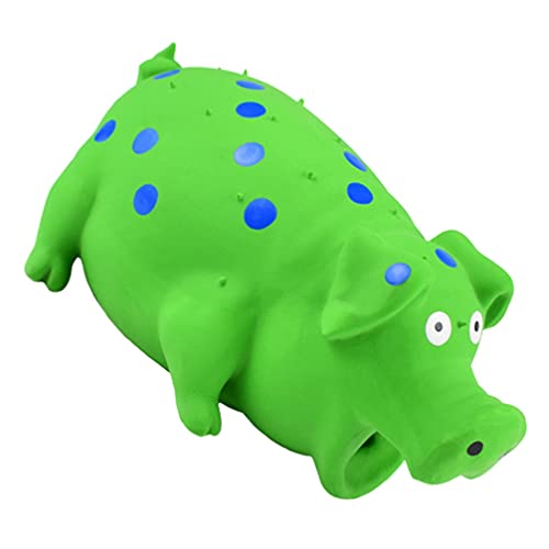 Alipis Knete Spielzeug Latex Hunde Squeaky Toys Polka Dot Piglet Simulation Welpe Spielzeug Neuheit Lustiges Sound Spielzeug für Haustiere Kleinkind Halloween Knetspielzeug von Alipis