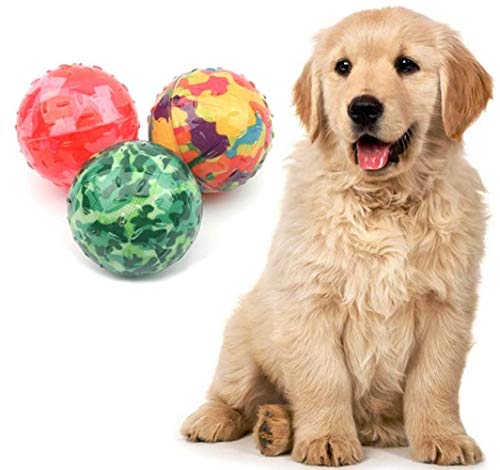 Alivisa Hund Gummi Chew Spielzeug Set Hundekugel Spielzeug, Hundeknochen-Spielzeug Hund saubere Zähne Seil Eva für Puppy Small Medium Large Hunde,A1-8cm von Alivisa