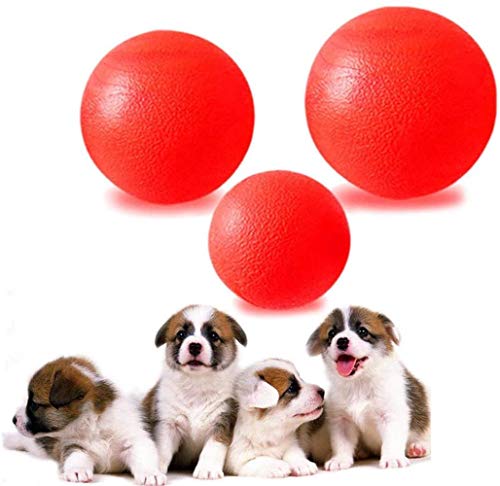 Alivisa Multifunktions Pet Molar Biss Spielzeug Haustier-Welpen-Hundevollgummi-Kugel beißfest Elastic Haustier-Kugel-Spielzeug Red (Large),Klein von Alivisa