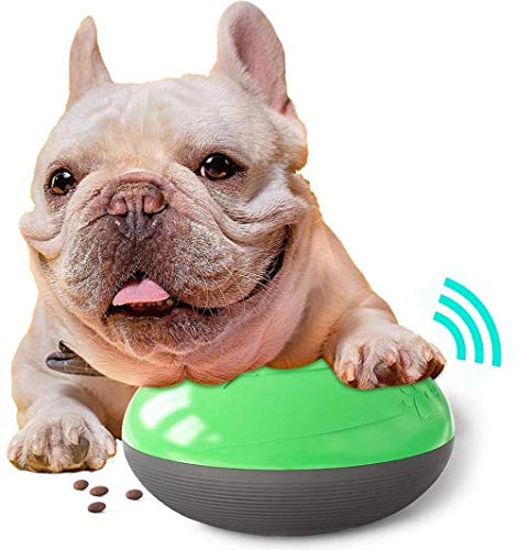 Alivisa Puppy Toy Hundefutter Kugel Hundefestlichkeit Kugel Hundefutter Spender Squeaky Kauspielzeugen Zahn-Reinigungs-Hundekugel Chew Spielzeug für Small Medium Large Hunde,Grün von Alivisa