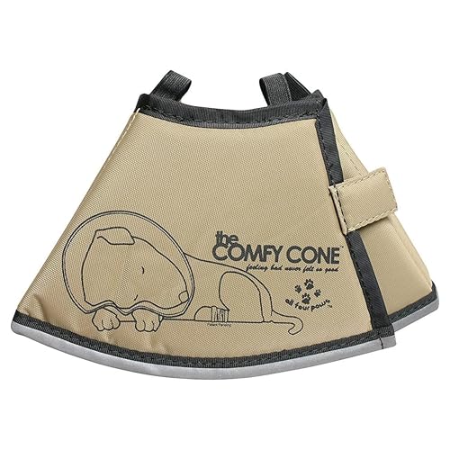 ALL FOR PAWS Halskragen COMFY CONE Halstrichter für Hunde und Katzen braun, S von All Four Paws