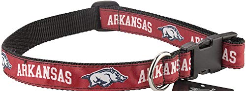 Collegiate Hundehalsband, Arkansas Razorbacks, Größe M von All Star Dogs