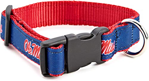 Collegiate Hundehalsband, Größe L, Ole Miss Rebels von All Star Dogs