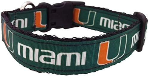 Collegiate Hundehalsband, Miami Hurricanes, Größe XS von All Star Dogs