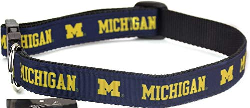 Collegiate Hundehalsband, Michigan Wolverines, Größe L von All Star Dogs