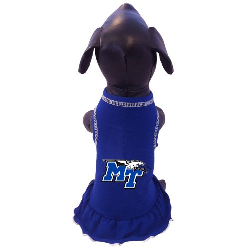 NCAA Middle Tennessee State Blue Raiders Cheerleader Hundekleid, Größe L von All Star Dogs