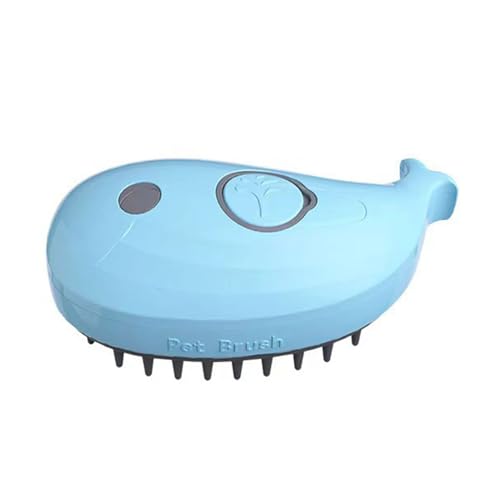 Allayu Brosses De Toilettage Pour Chats Dampf Katzenbürste für sanfte Haarpflege, ABS Katzen Dampfbürsten, glattes Haar, Kamm und Reinigung, Blau von Allayu