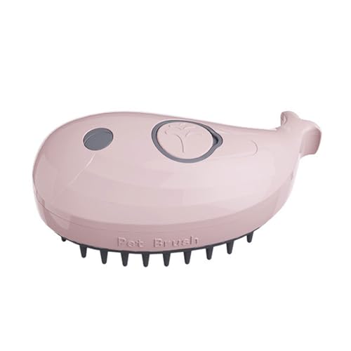 Allayu Brosses De Toilettage Pour Chats Dampf Katzenbürste für sanfte Haarpflege, ABS Katzen Dampfbürsten, glattes Haar, Kamm und Reinigung, Rosa von Allayu