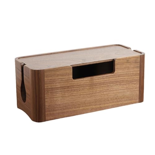 Allayu Kabel Management Box aus Holz. Organisieren Sie Kabel ordentlich mit Stil. Kabel Management Boxen aus Holz. Kabel Aufbewahrungsbox aus Holz von Allayu