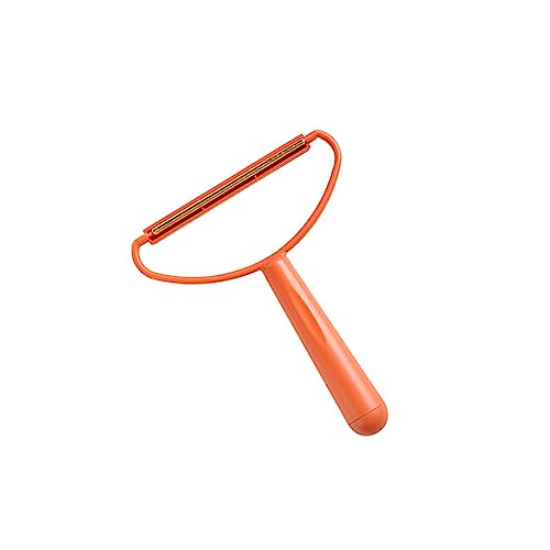 Allayu PP Metall Lints Remover Tragbare rutschfeste Wiederverwendbare Anti rost Manuelle Haushalts Sofa Bett Pet Haar Roller Entfernung Werkzeug, Orange von Allayu