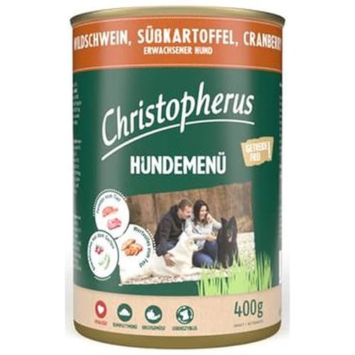 Christopherus Menue Adult mit Wildschwein, Süßkartoffel | 6X 400g von Allco