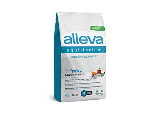 ALLEVA - Trockenfutter mit Fisch Empfindliche Verdauung - Equilibrium Sensitive - Hundefutter - Mini/Medium - 2 kg von Alleva