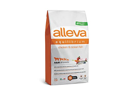 ALLEVA - Trockenfutter mit Huhn & Fisch Empfindliche Verdauung - Equilibrium - Hundefutter - Für alle Hunderassen geeignet - 2 kg von Alleva