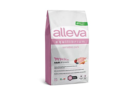 ALLEVA - Trockenfutter mit Schwein Empfindliche Verdauung - Equilibrium Sensitive - Hundefutter - Für alle Hunderassen geeignet - 2 kg von Alleva