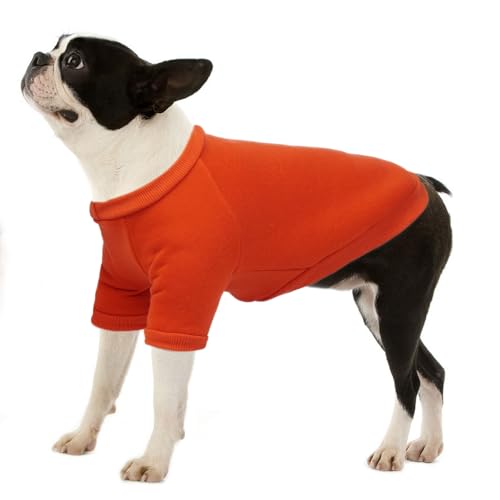 Allroaring Hunde-Sweatshirt, Basic-Fleece-Sweatshirt für mittelgroße Hunde, leichter Haustierpullover, warmer Hundepullover, weiche Welpenkleidung, Winter-Doogie-Kleidung, Katzenbekleidung (Größe XL, von Allroaring