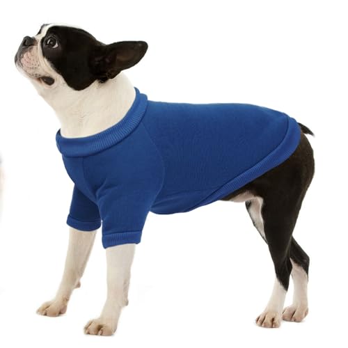 Allroaring Hunde-Sweatshirt, Basic-Fleece-Sweatshirt für mittelgroße Hunde, leichter Haustierpullover, warmer Hundepullover, weiche Welpenkleidung, Winter-Doogie-Kleidung, Katzenbekleidung (Größe XL, von Allroaring